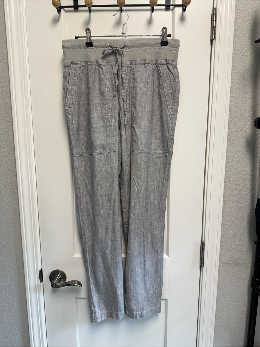Lou & Grey Light Gray Drawstring Pants